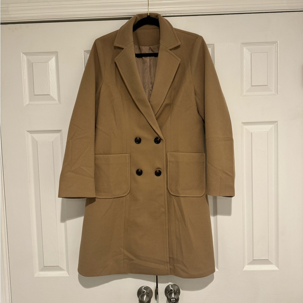 Tan Camel Pea Coat Women’s Size M